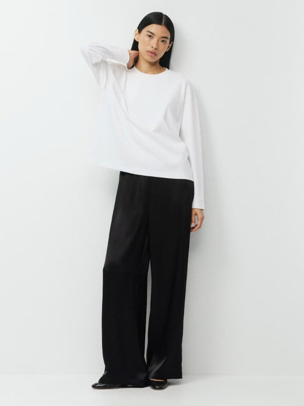 ARITZIA - BABATON ARCHER SATIN PANTS - LARGE